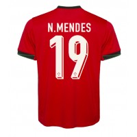 Camisa de time de futebol Portugal Nuno Mendes #19 Replicas 1º Equipamento Europeu 2024 Manga Curta
